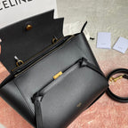 CELINE FISH BAG 24 BLACK COWHIDE LEATHER
