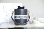 DIOR VIBE 18 BUCKET BAG IN BLACK CALFSKIN