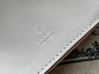GUCCI MARMONT SHOULDER BAG 21 IN WHITE CALFSKIN GOLD HARDWARE