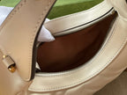 GUCCI MARMONT SHOULDER BAG 21 IN WHITE CALFSKIN GOLD HARDWARE