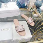 DIOR CD Mule Dway Slide 10mm Multi-motifs Style 23