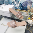 DIOR CD Mule Dway Slide 10mm Multi-motifs Style 23