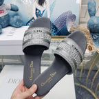 DIOR CD Mule Dway Slide 10mm Multi-motifs Style 21