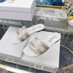 DIOR CD Mule Dway Slide 10mm Multi-motifs Style 18