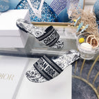 DIOR CD Mule Dway Slide 10mm Multi-motifs Style 17