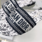 DIOR CD Mule Dway Slide 10mm Multi-motifs Style 17