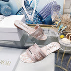 DIOR CD Mule Dway Slide 10mm Multi-motifs Style 16