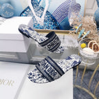 DIOR CD Mule Dway Slide 10mm Multi-motifs Style 15