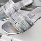 DIOR CD Mule Dway Slide 10mm Multi-motifs Style 24