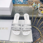 DIOR CD Mule Dway Heeled Slide 45mm Style 25