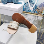 DIOR CD Mule Dway Heeled Slide 45mm Style 15