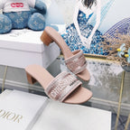 DIOR CD Mule Dway Heeled Slide 45mm Style 20