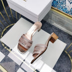 DIOR CD Mule Dway Heeled Slide 45mm Style 16
