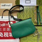 GUCCI BLONDIE SHOULDER BAG 28 IN CASTLETON GREEN LAMBSKIN GOLD HARDWARE