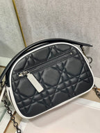 DIOR VIBE HOBO 22 BAG IN BLACK CALFSKIN