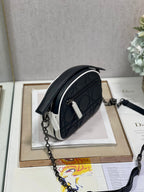 DIOR VIBE HOBO 22 BAG IN BLACK CALFSKIN
