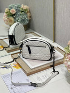 DIOR VIBE HOBO 22 BAG IN WHITE CALFSKIN
