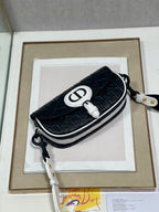 DIOR BOBBY EAST-WEST 21 BAG IN BLACK LAMBSKIN