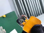 CHIEN GRIS BAG 33 IN YELLOW GOYARDINE CANVAS AND CALFSKIN TRIM