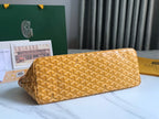 CHIEN GRIS BAG 33 IN YELLOW GOYARDINE CANVAS AND CALFSKIN TRIM