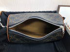 CELINE CYLINDRICAL 22  BAG BLACK PATTERN COWHIDE