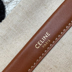 CELINE TRIOMPHE 26 FABRIC WHITE BLACK