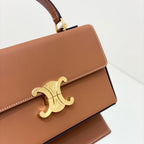 CELINE BOX TRIOMPHE 22 TAN NATURAL CALFSKIN