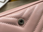 GUCCI MARMONT MINI HANDBAG 16 IN LIGHT PINK CALFSKIN