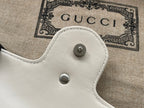 GUCCI MARMONT MINI HANDBAG 16 IN WHITE CALFSKIN