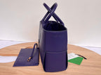 BOTTEGA VENETA SMALL ARCO TOTE 30 IN EAST BAY PURPLE LAMBSKIN