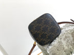 CELINE TRIOMPHE 9 CALFSKIN BLACK PATTERN BOX BAG
