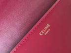 CELINE BESACE TRIPHOME 24 RUBY RED GLOSSY CALFSKIN