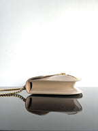 CELINE BESACE TRIPHOME 24 BEIGE CREAM GLOSSY CALFSKIN