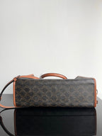 CELINE TRIOMPHE CABAS 35 BLACK CALFSKIN TOTE