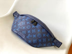 LOUIS VUITTON LV 25S DISCOVERY BUMBAG 44 IN DARK BLUE EMBOSSED MONOGRAM ECLIPSE CALFSKIN