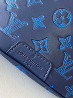 LOUIS VUITTON LV 25S DISCOVERY BUMBAG 44 IN DARK BLUE EMBOSSED MONOGRAM ECLIPSE CALFSKIN