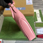 GUCCI JACKIE MINI 19 SHOULDER BAG IN PINK PATEL CALFSKIN