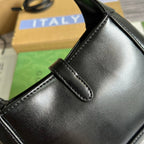 GUCCI JACKIE MINI 19 SHOULDER BAG IN BLACK CALFSKIN