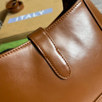 GUCCI JACKIE SMALL 28 SHOULDER BAG IN CINNAMON BROWN CALFSKIN