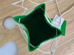 BOTTEGA VENETA SMALL CASSETTE BUCKET 18 IN WHITE AND GREEN LINING CALFSKIN