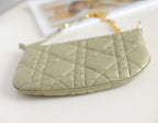 DIOR MINI CARO BAG 25 IN BEIGE LAMBSKIN