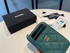 CHANEL ZIPPED COIN PURSE 11 OCEAN GRAINED CALFSKIN