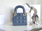 DIOR LADY 17 IN SKY AEGEAN BLUE WITH CANNAGE PATTERN