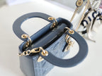 DIOR LADY 17 IN SKY AEGEAN BLUE WITH CANNAGE PATTERN