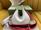 GUCCI ATTACHE 23 SMALL SHOULDER BAG WHITE CALFSKIN