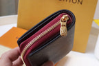 LOUIS VUITTON LV 25S LOU WALLET 11 IN FUCHSIA PINK MONOGRAM COATED CALFSKIN