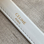 CELINE TRIOMPHE 26 FABRIC BROWN WHITE