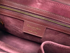 DIOR PARISIENNE 30 HANDBAG IN MULBERRY PURPLE SMOOTH CALFSKIN