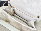 DIOR LIMITED BAG 21 IN WHITE LAMBSKIN