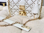 DIOR LIMITED BAG 21 IN WHITE LAMBSKIN